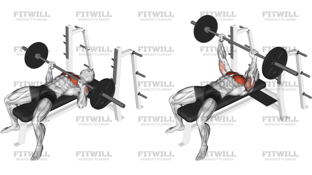 Incline Bench Press (Barbell) - How to Instructions, Proper