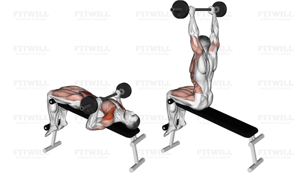 Barbell Press Sit-Up