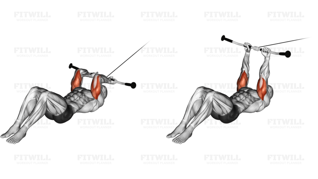Cable Lying Triceps Extension (version 2)