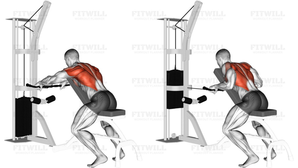 Cable Incline Bench Row