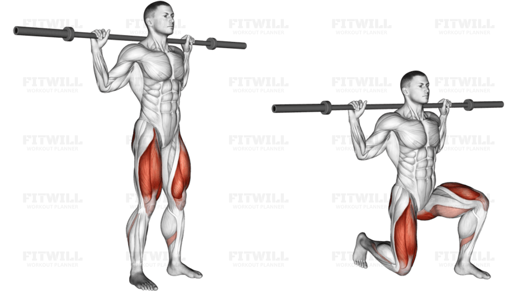 Barbell Rear Lunge