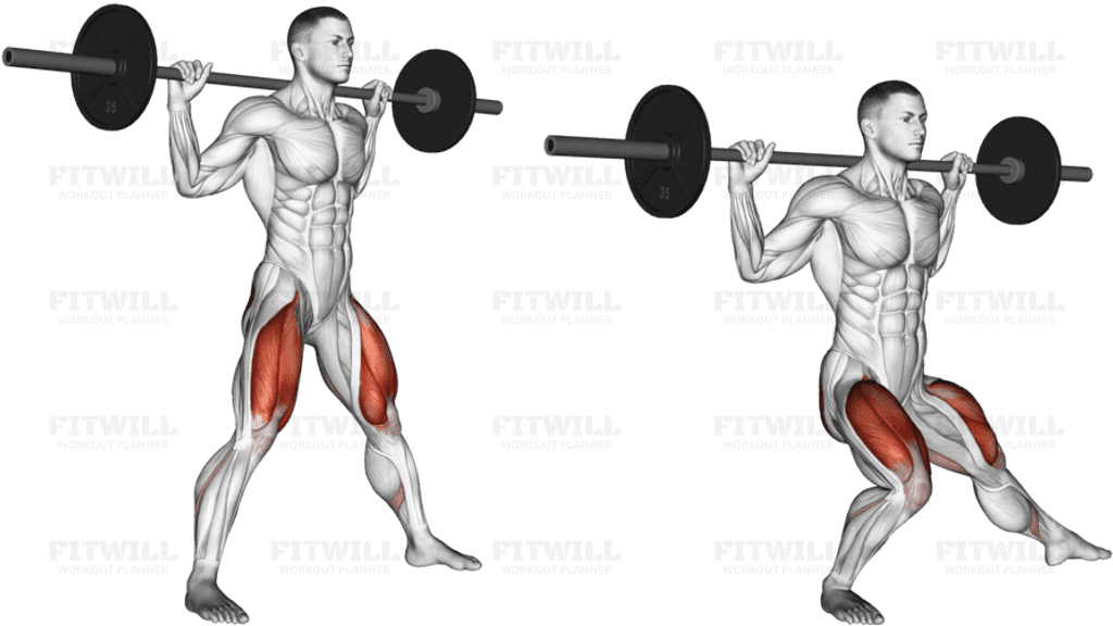 Barbell Side Split Squat (version 2)