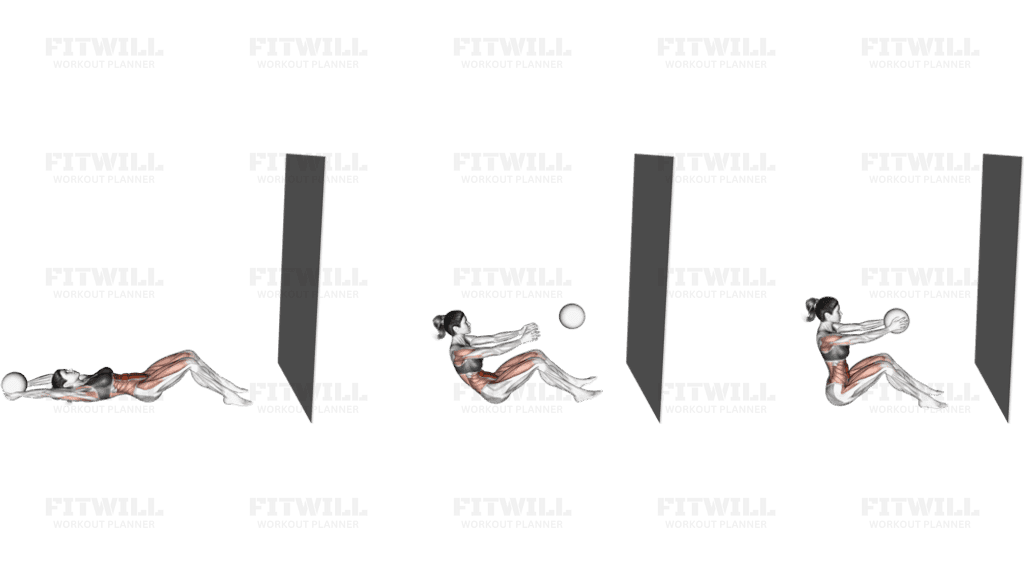 Medicine Ball Sit up (wall)