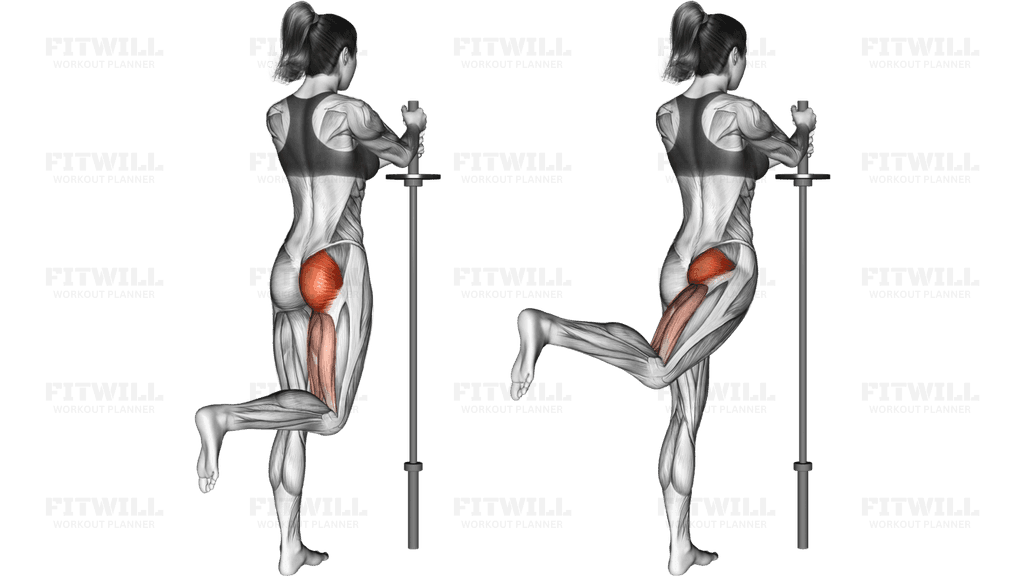 Standing Hip Extension (bent knee)