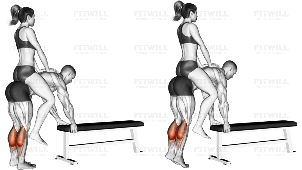 Weighted Donkey Calf Raise