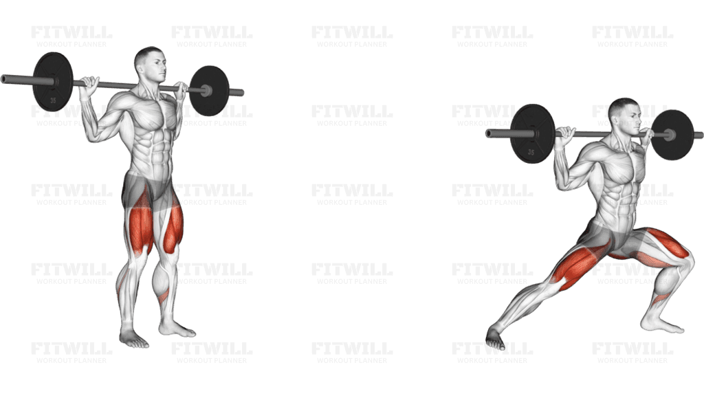 Barbell Lateral Lunge