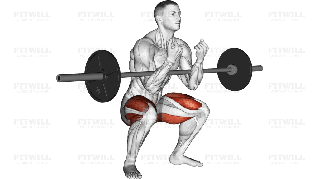 Barbell Zercher Squat Hold Isometric