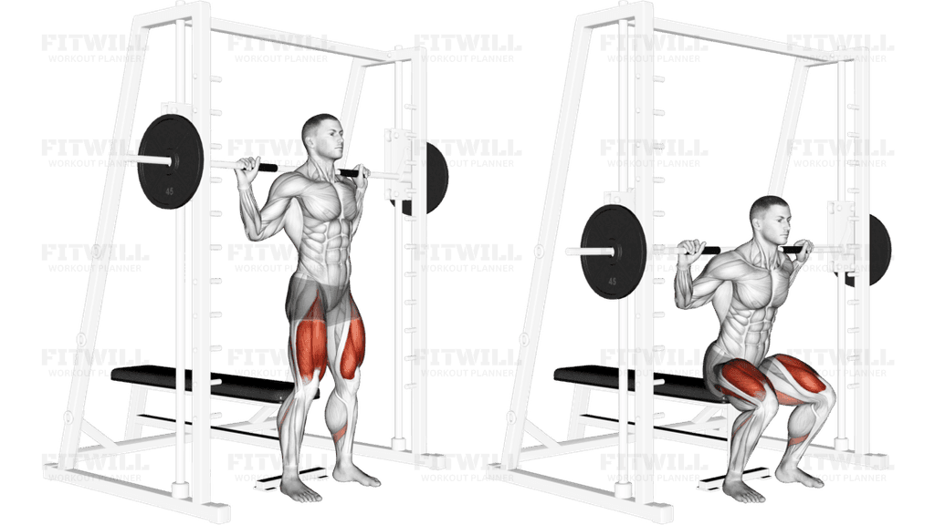 Smith Squat to Bench