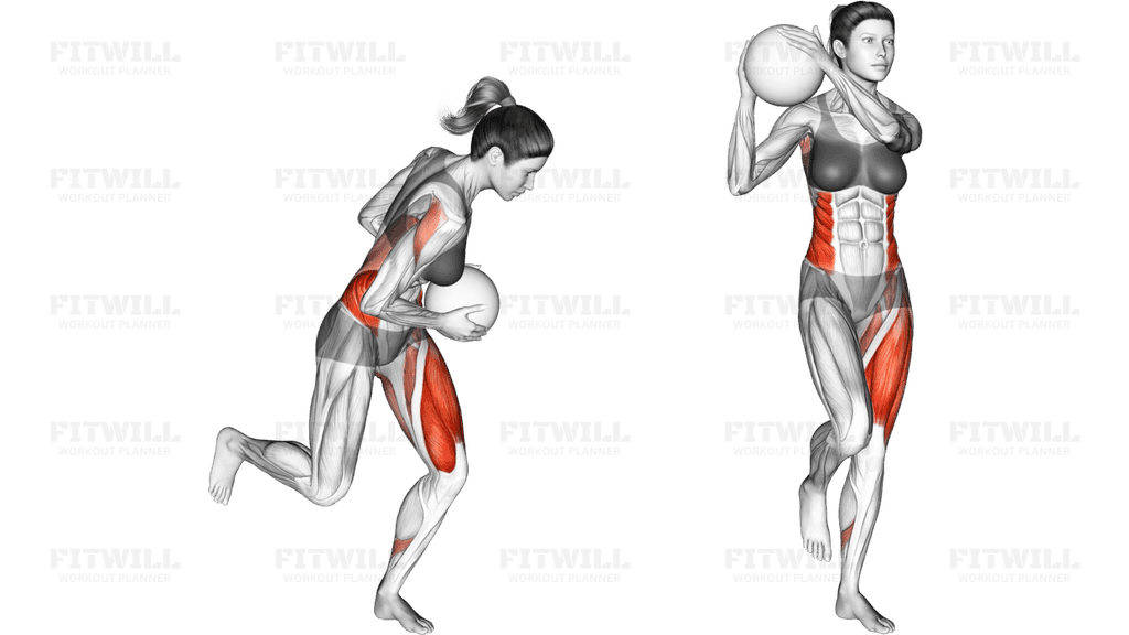 Medicine Ball Single Leg Wood Chop