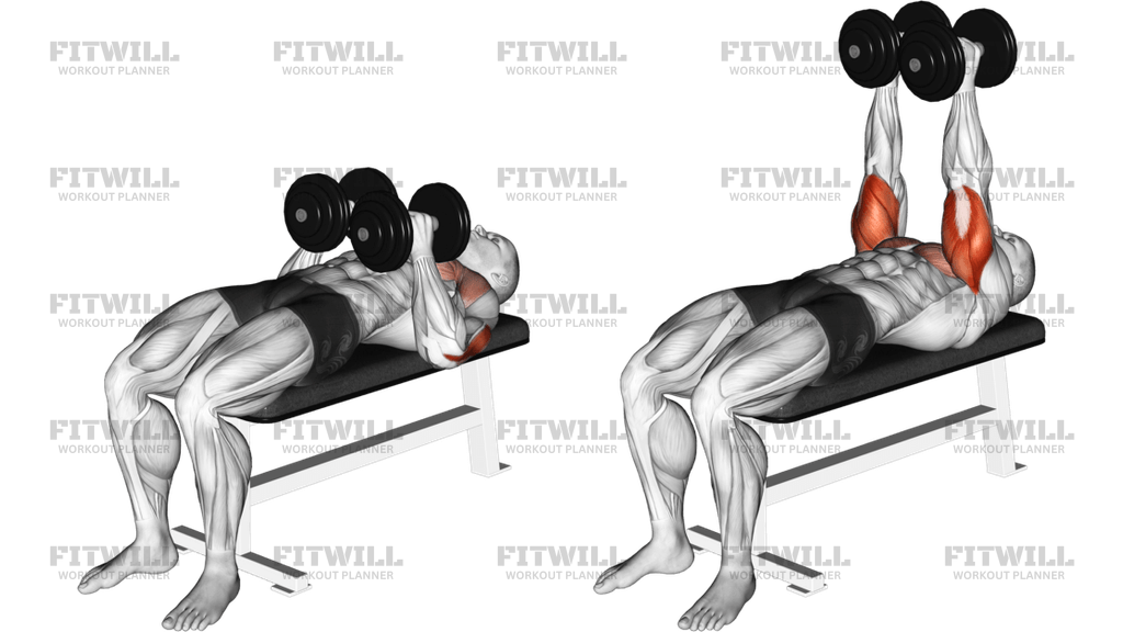 Dumbbell Close Grip Press