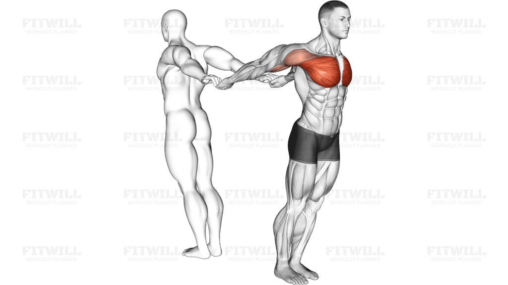 Assisted Pulling Backs Chest Stretch