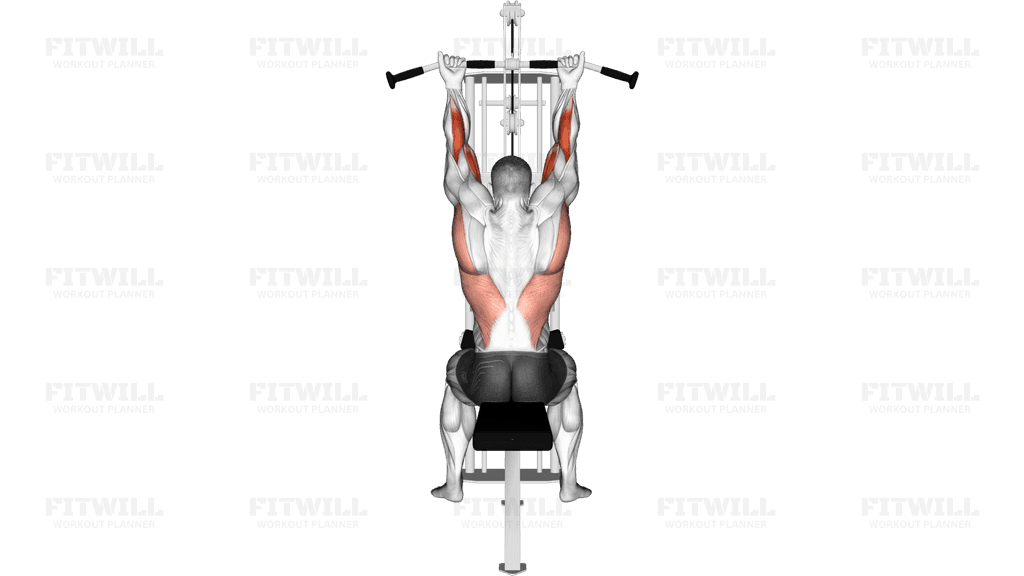 Suspension In Pulley Machine In Supination Stretch