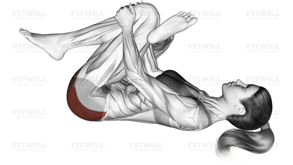 Recumbent Hip External Rotator And Hip Extensor Stretch (Crossed Leg)