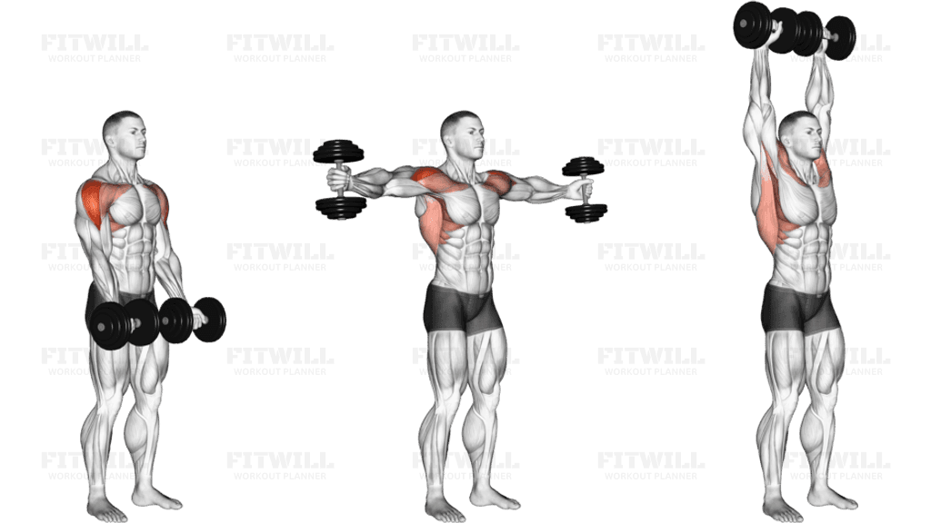 Dumbbell Standing Around World