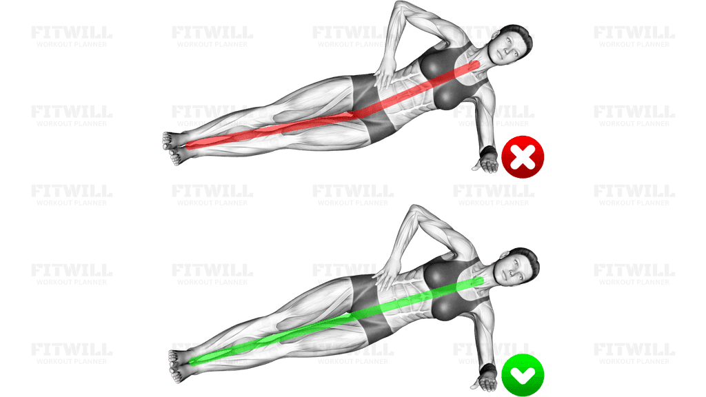 Side Plank - Butt (WRONG-RIGHT)