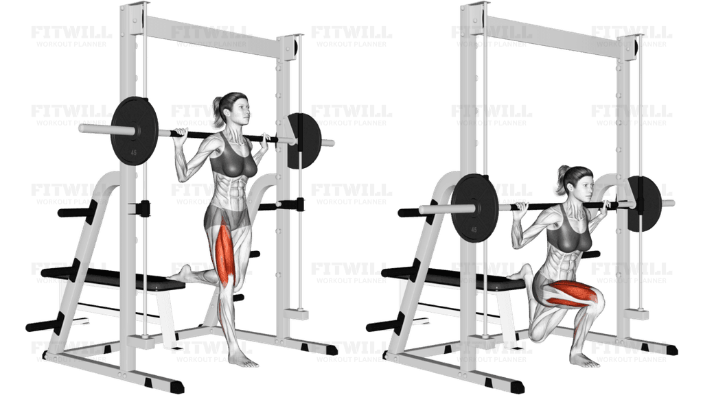 Smith Single Leg Split Squat