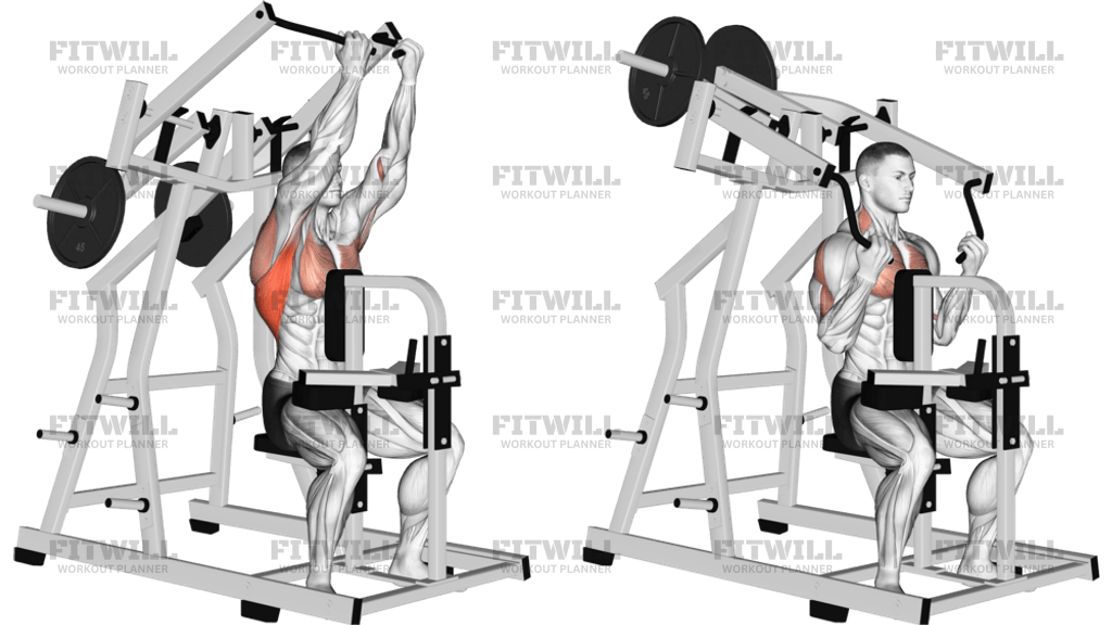 Lever Reverse Grip Lateral Pulldown (plate Loaded)