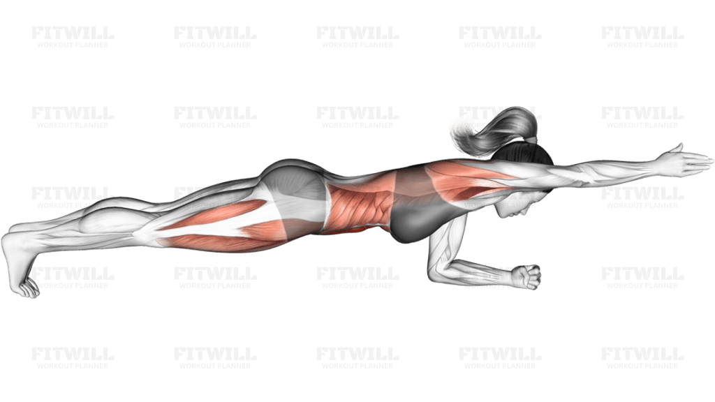 Front Plank with Arm Lift
