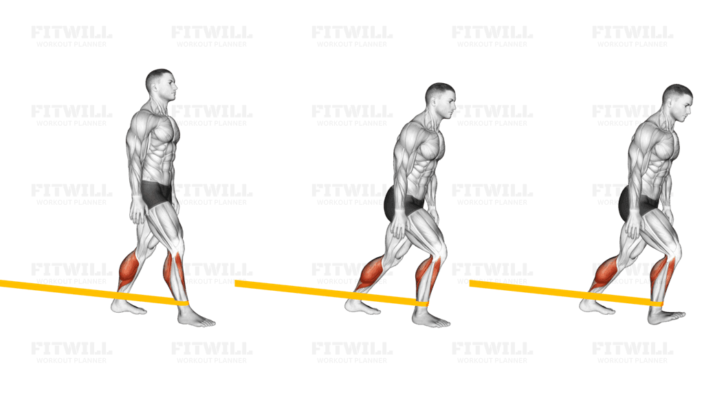 Resistance Band Standing Back Achilles Stretch