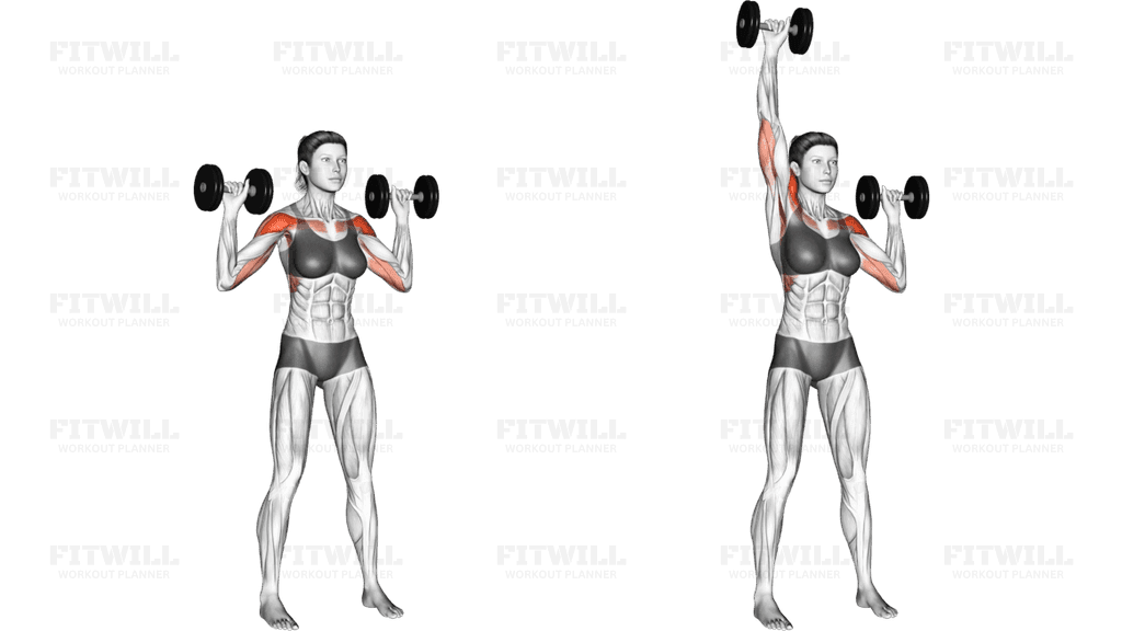 Dumbbell Alternate Shoulder Press