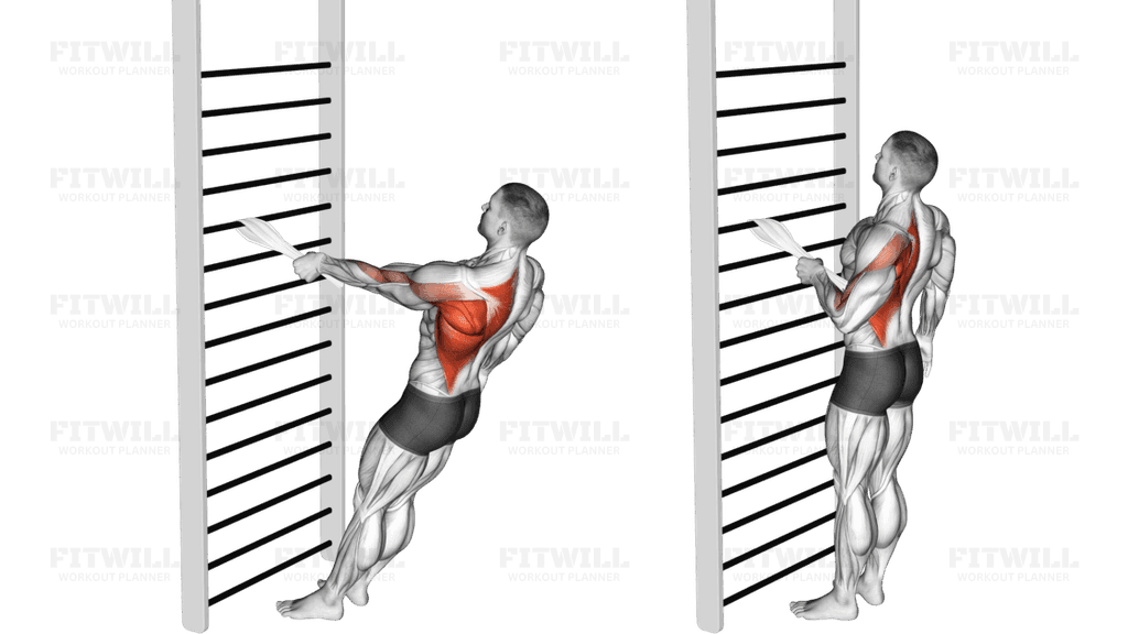 Bodyweight Standing One Arm Row (with towel)