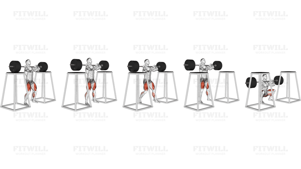 Barbell Front Squat (from blocks)