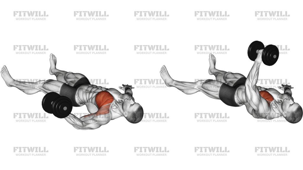 Dumbbell One Arm Floor Fly