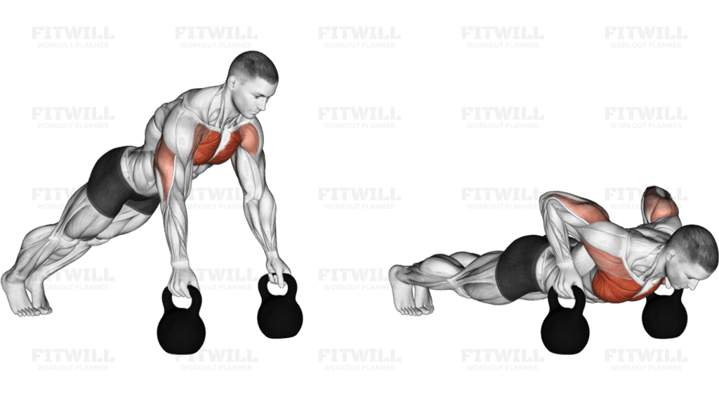 Kettlebell Deep Push-Up