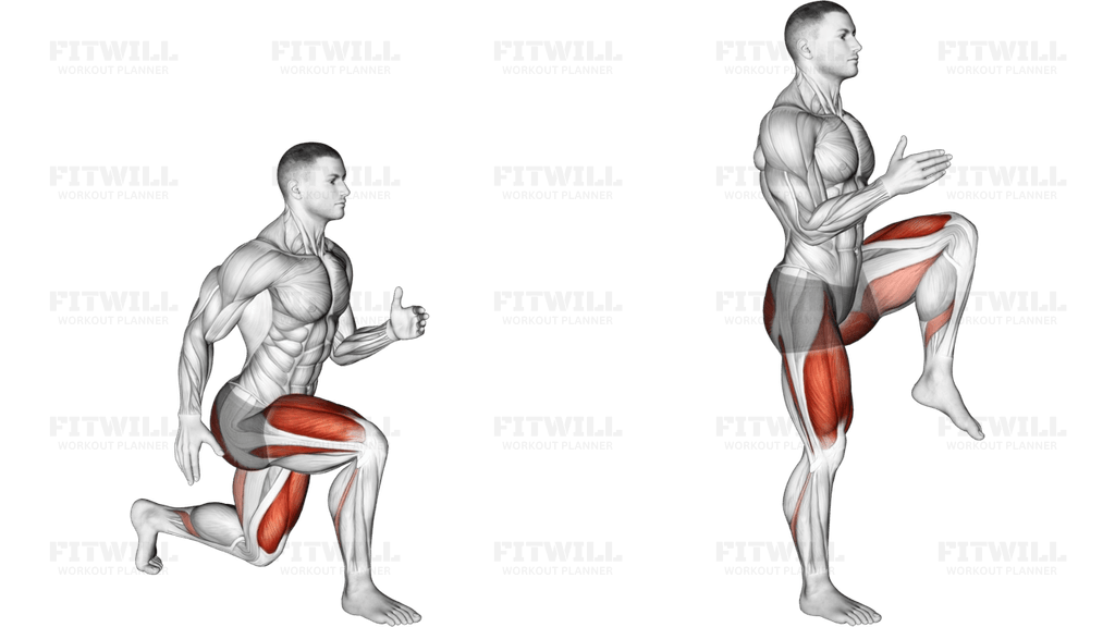 Lunge with Leg Lift