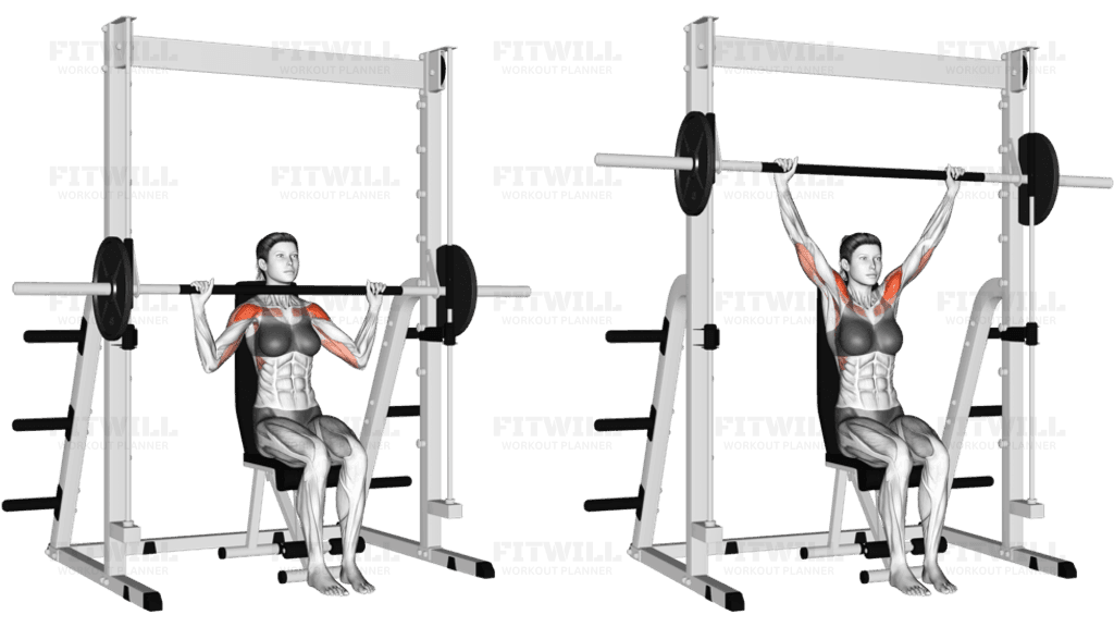 Smith Seated Shoulder Press