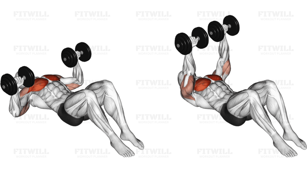 Dumbbell Floor Chest Press