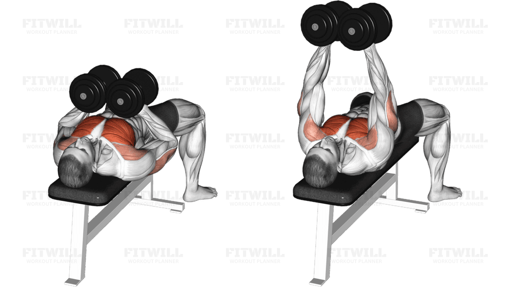 Dumbbell Squeeze Bench Press