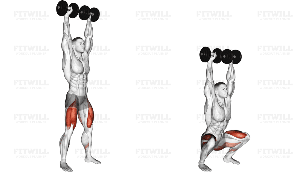 Dumbbell Overhead Squat