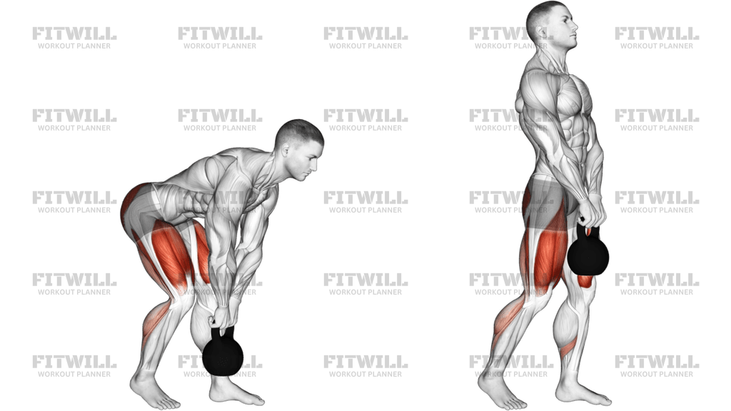 Kettlebell Kickstand One Leg Deadlift