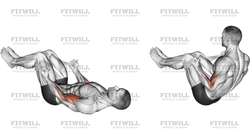 Lying Double Legs Biceps Curl With Towel