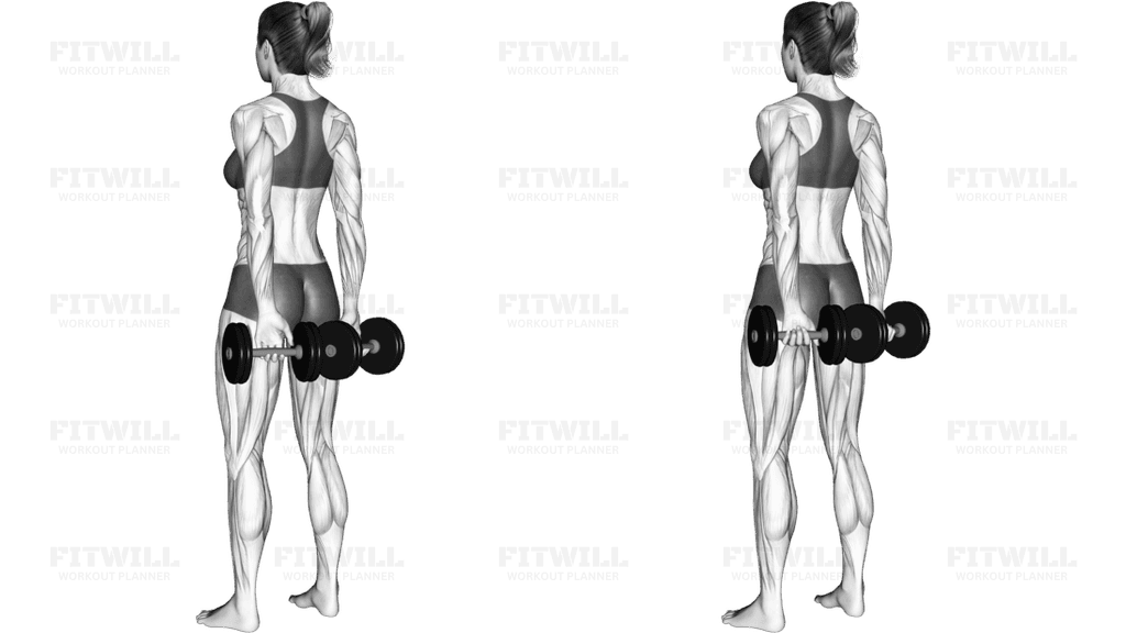 Dumbbell Behind Back Finger Curl