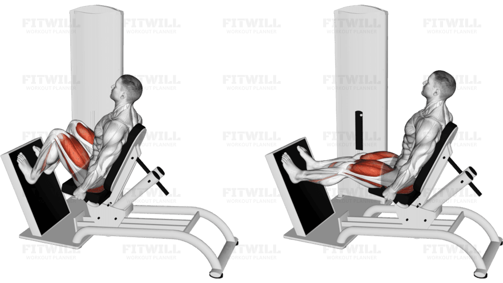 Lever Seated Horizontal Leg Press