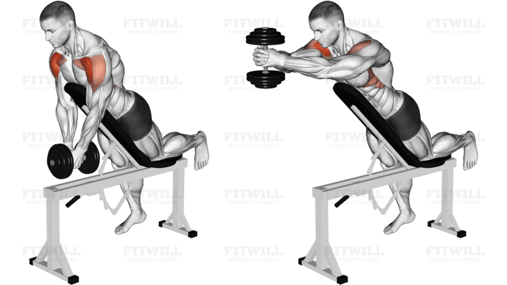 Dumbbell Incline Front Raise with Chest Support