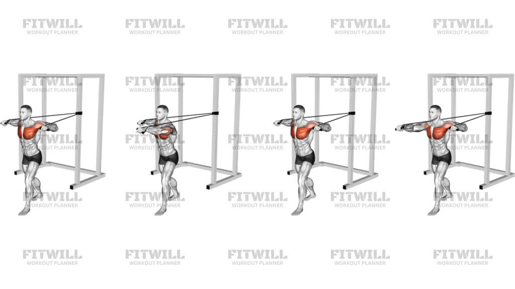 Band Standing Alternate Chest Press