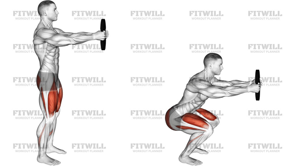 Weighted Counterbalanced Squat