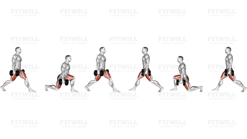 Dumbbell Static Lunge