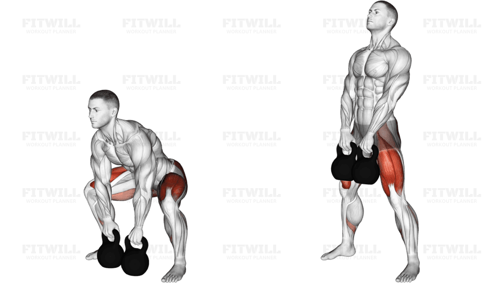 Kettlebells Sumo Deadlift