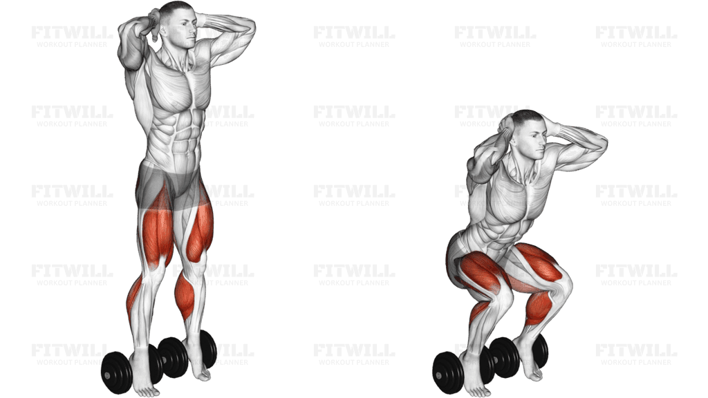 Bodyweight Elevanted Heel Squat