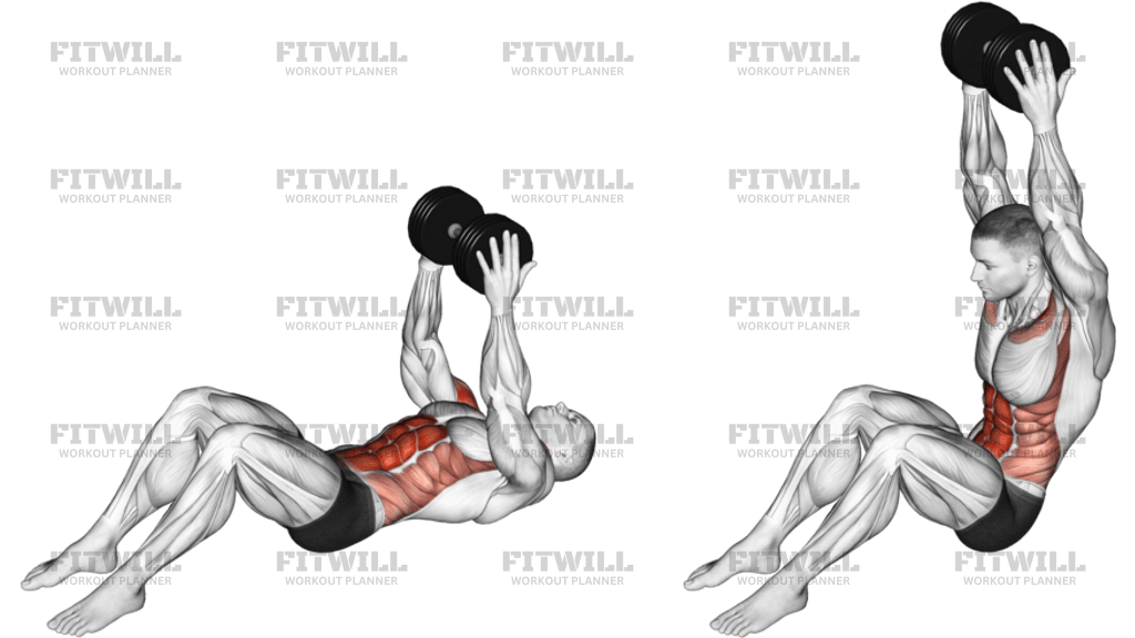 Dumbbell Overhead Sit-up