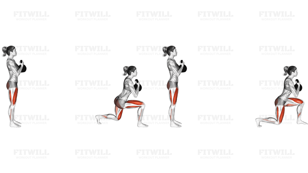 Kettlebell Forward Lunge (VERSION 2)