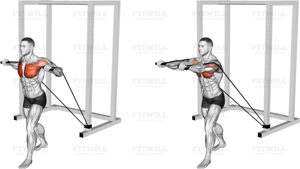 Band Standing Chest Press (VERSION 2)