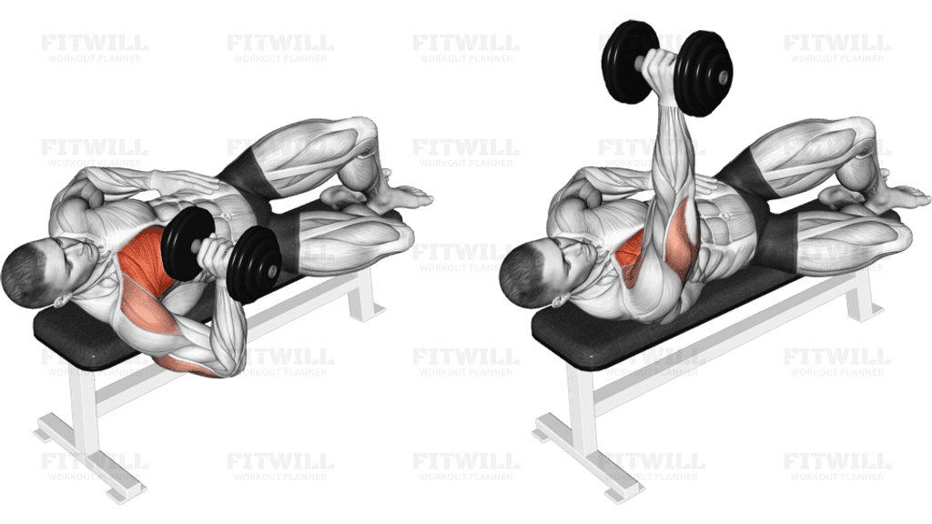 Dumbbell One Arm Side Lying Bench Press