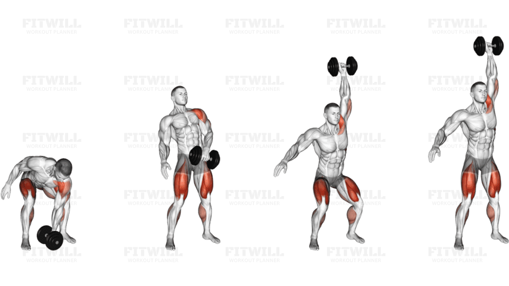 Dumbbell One Arm Snatch (left)