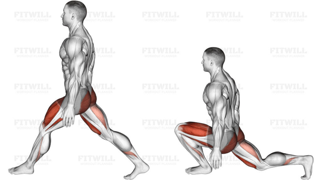 Bodyweight Low Split Squat