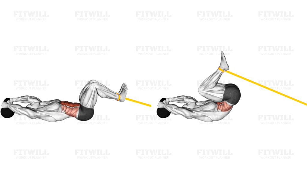 Resistance Band Reverse Crunch (VERSION 2)